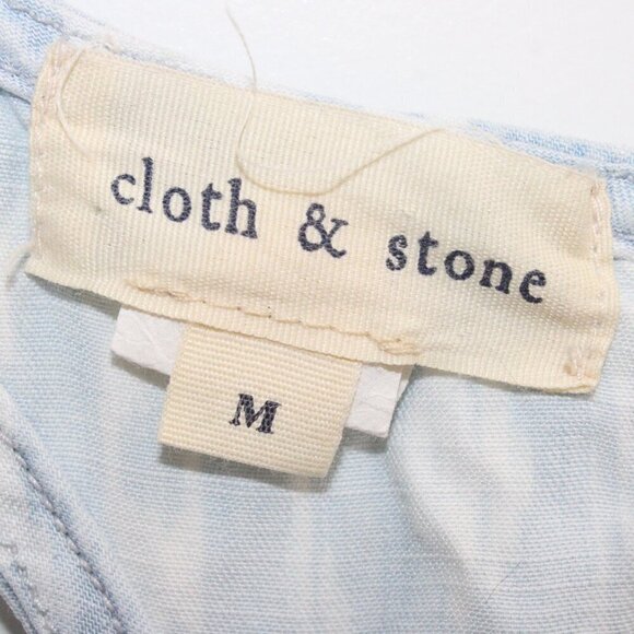 3/$30 Cloth & Stone Tencel Chambray Sleeveless Leopard Print Dress Medium - Picture 2 of 3